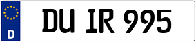 Trailer License Plate